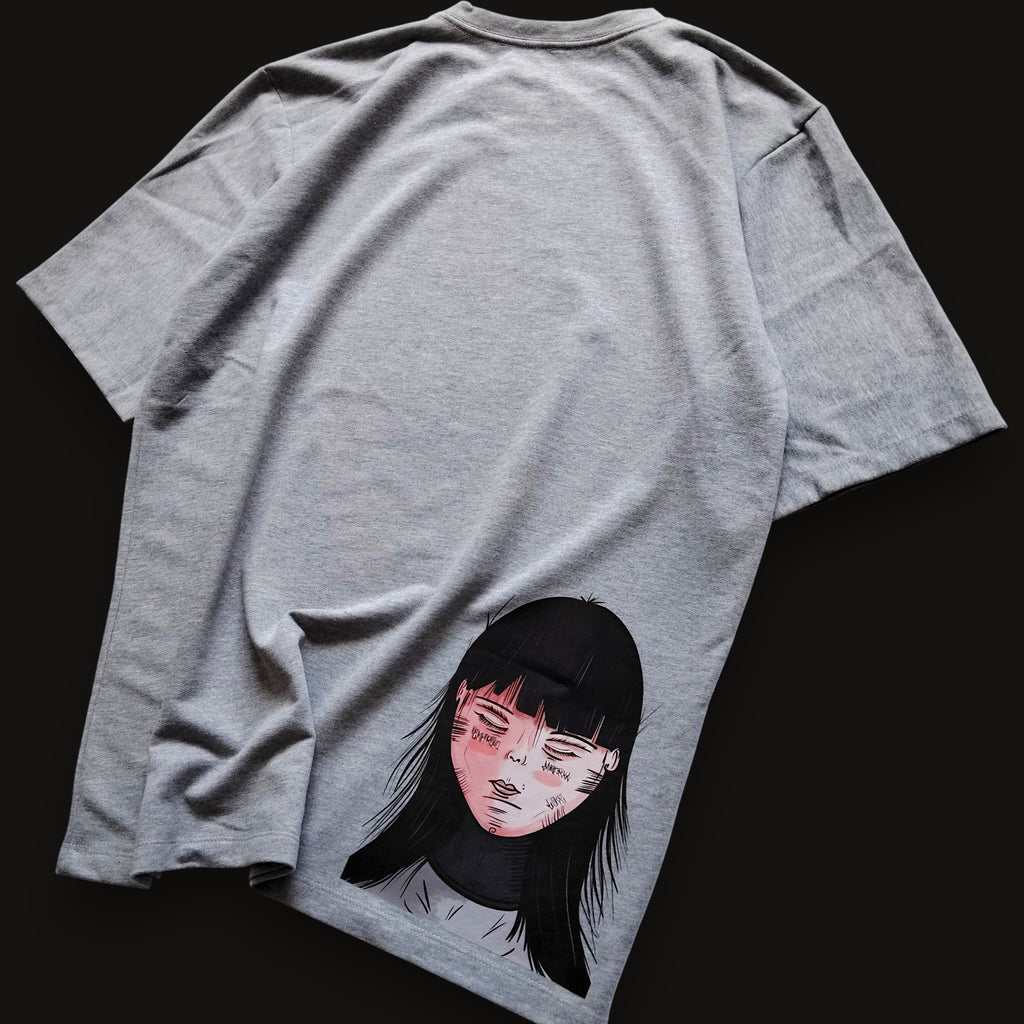 Camiseta Oversize Clásica Unisex- No Cry- Inkzurekto Merch