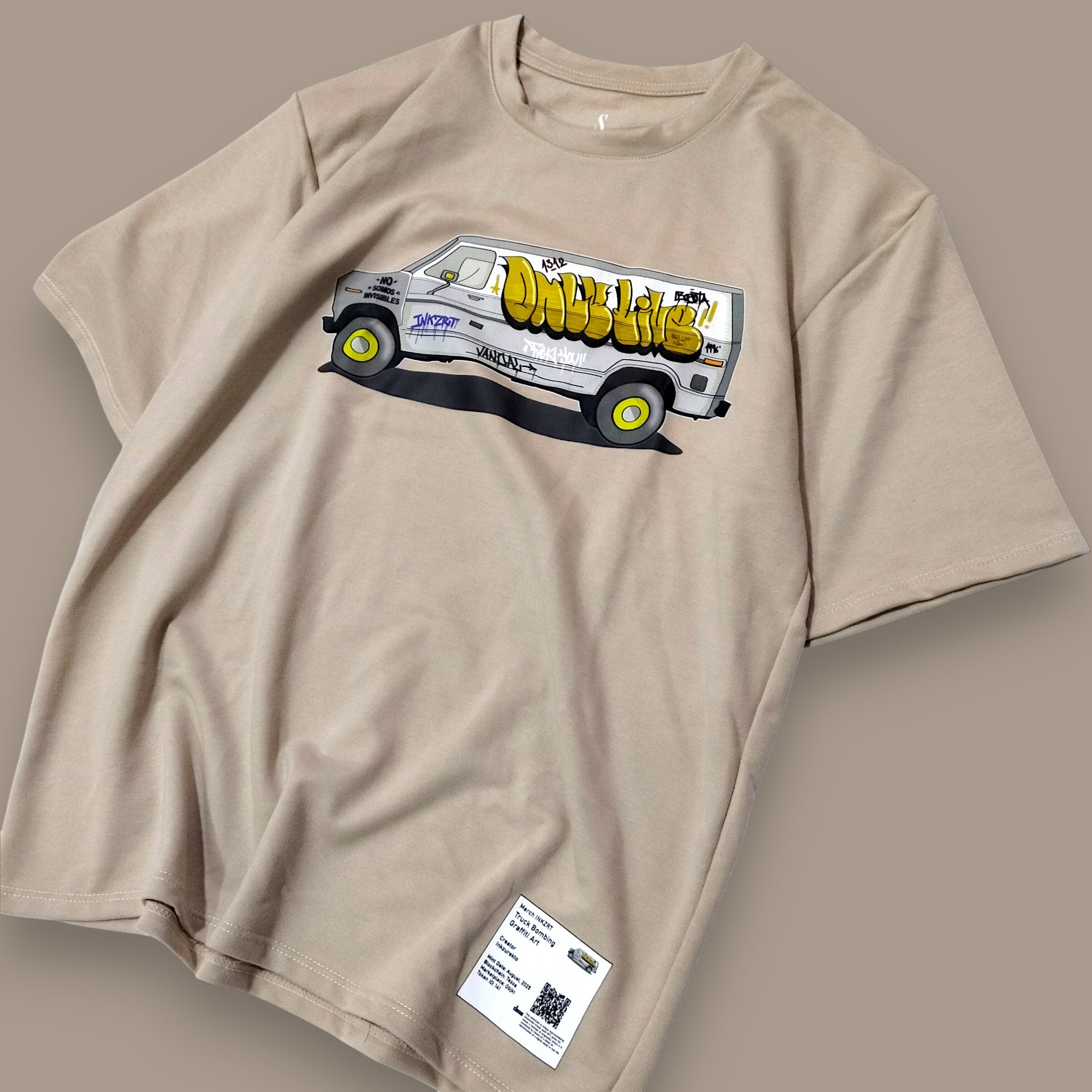 Camiseta Oversize Clásica Unisex- Truck Bombing- Inkzurekto Merch