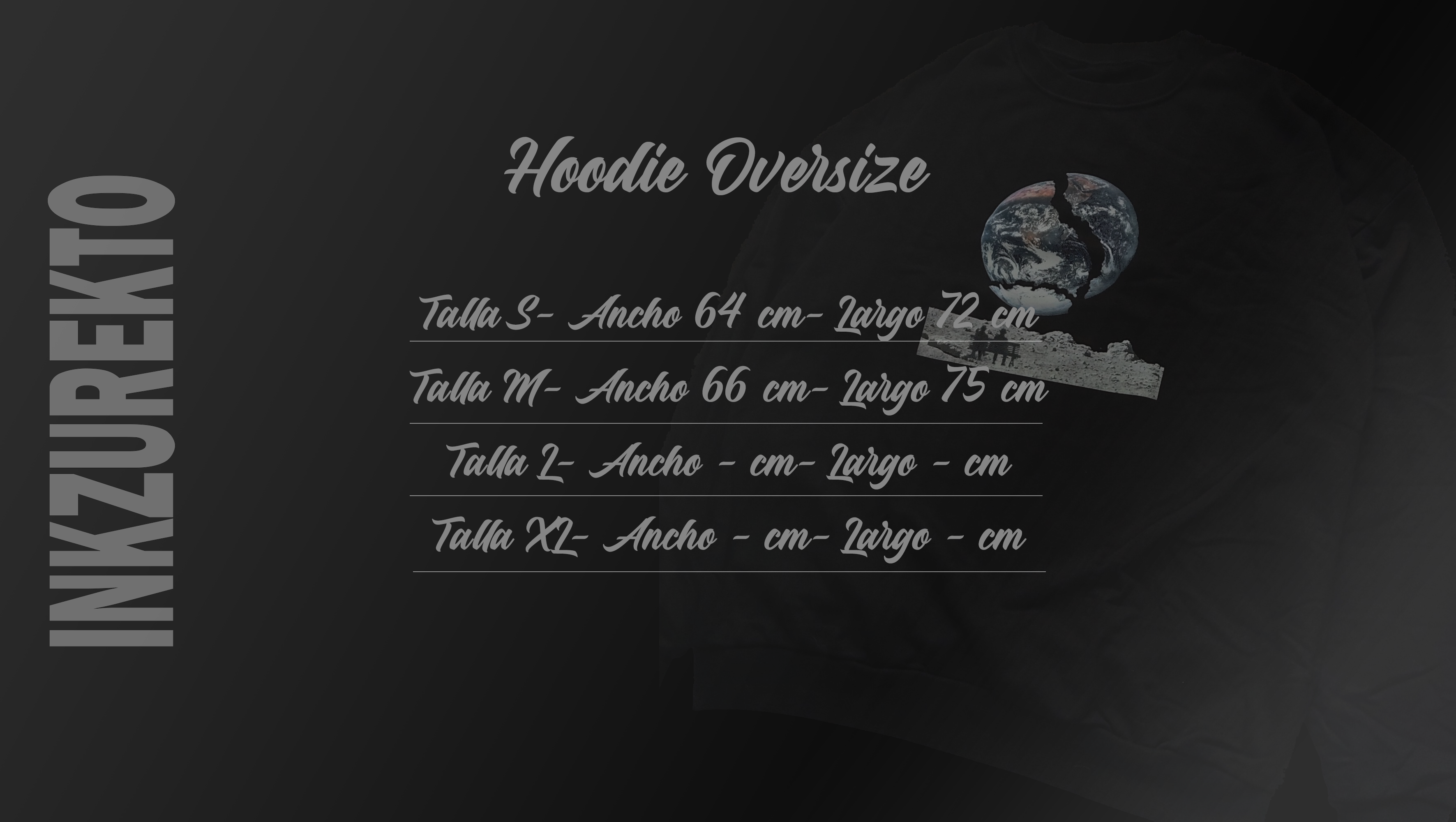 Hoodie Oversize- Unisex-Inkzurekto Font 2- Inkzurekto Merch