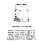 Sleeveless Tee Oversize Kore "No Fear-No Drama"